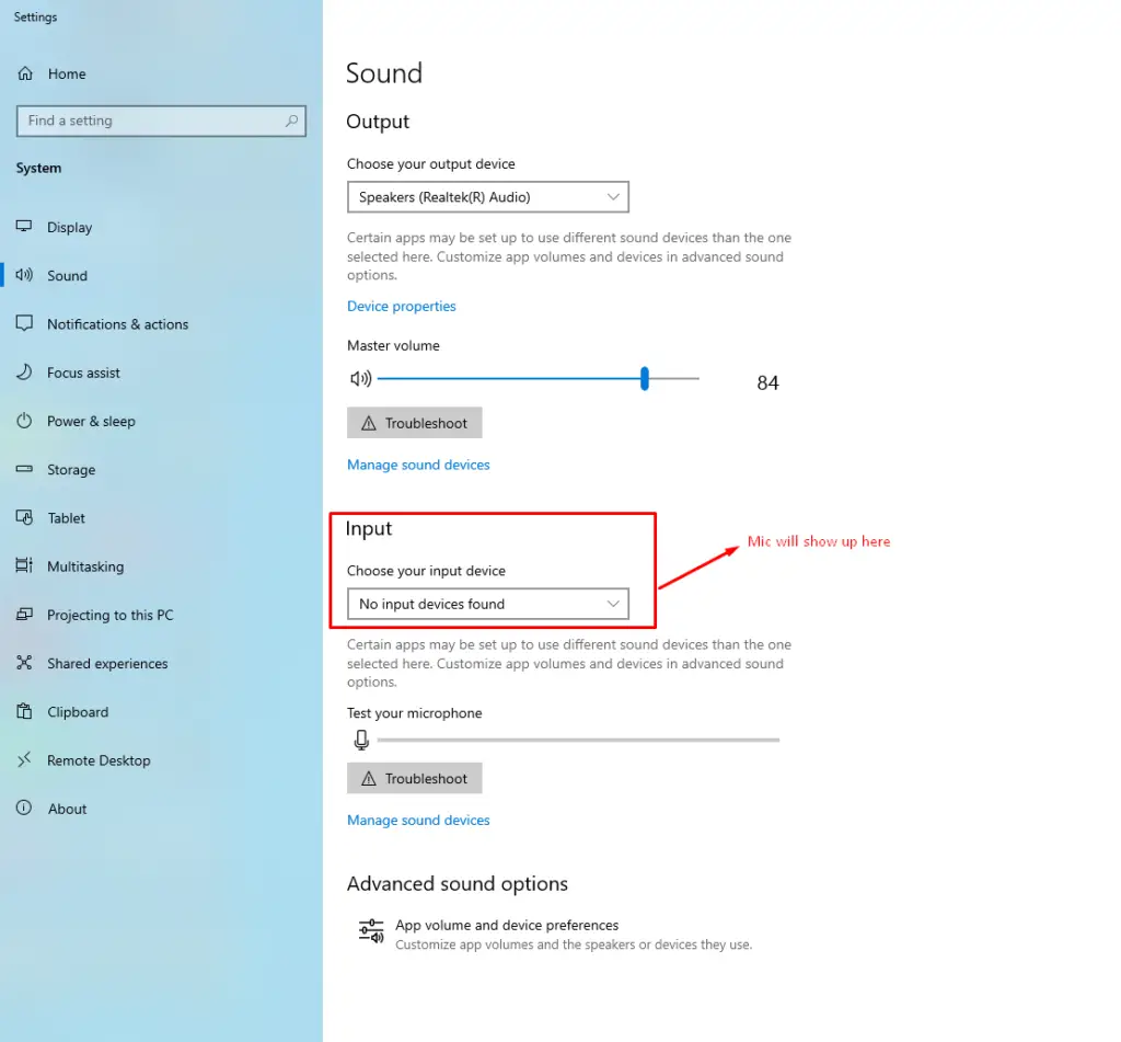 windows sound setting step 3