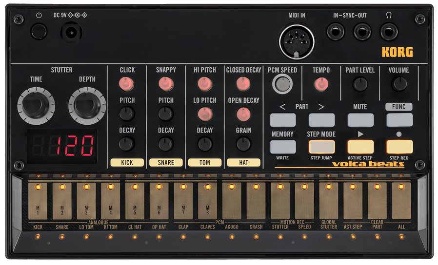 Volca beats digital parameters